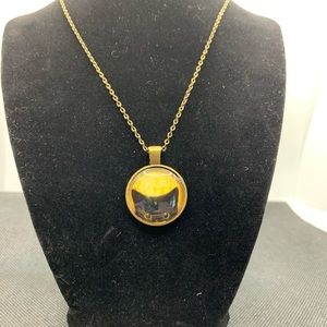 Cat Lover Little Curious Black Cat Pendant Necklace